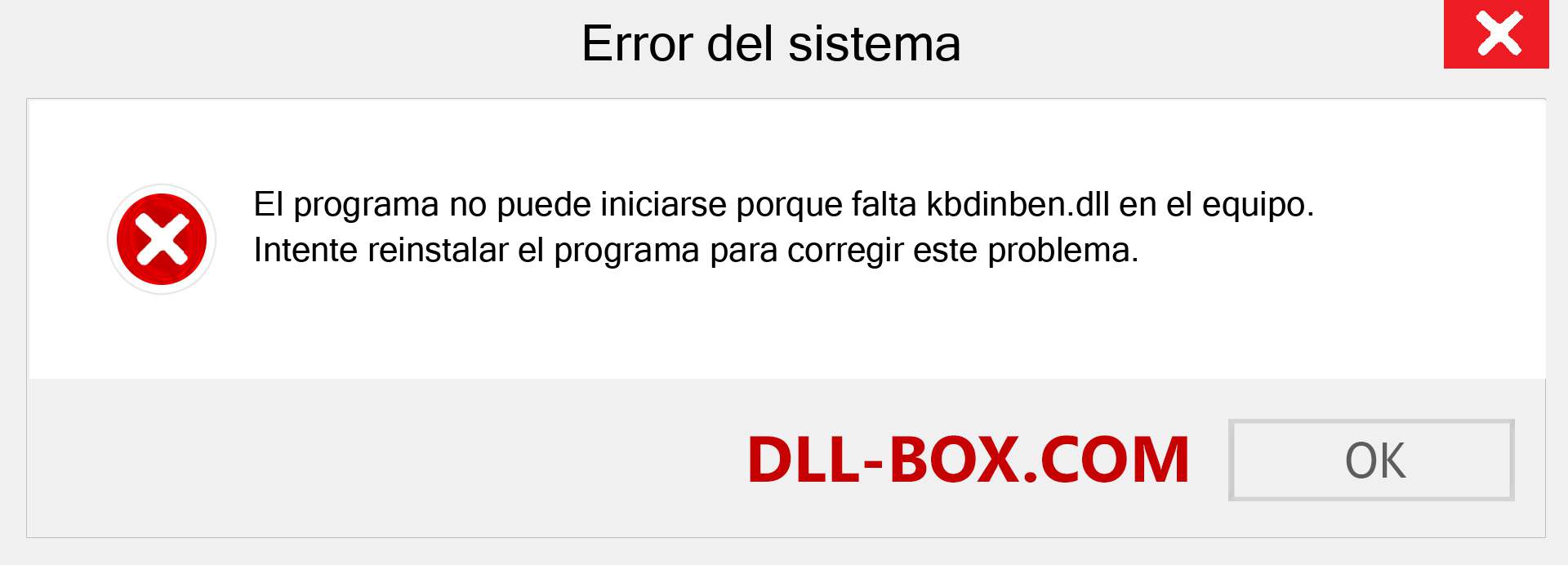 ¿Falta el archivo kbdinben.dll ?. Descargar para Windows 7, 8, 10 - Corregir kbdinben dll Missing Error en Windows, fotos, imágenes